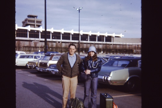Dad and Me at YVR in 1974